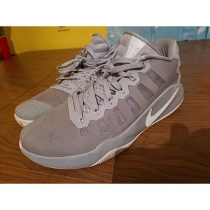 Nike Hyperdunk Low Zoom Sneakers Gray/White size 13